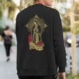 Our Lady Of Guadalupe Saint Virgin Mary Sweatshirt Back Print
