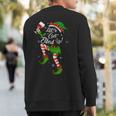 Let's Get Elfed Up Drinking Christmas Cheers Holiday Sweatshirt Back Print