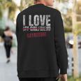 I Love Gayageum Musical Instrument Music Musical Sweatshirt Back Print