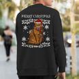 Merry Christmas Ornament Somali Cat Xmas Santa Sweatshirt Back Print