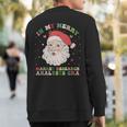 In My Merry Market Research Analysts Era Christmas Xmas Sweatshirt Back Print