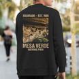 Mesa Verde Us National Park Colorado Sweatshirt Back Print