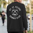Mt St Helens Summit Club Mount Saint Helens Sweatshirt Back Print