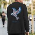 Native American Colma Kingfisher Bird California Sweatshirt Back Print