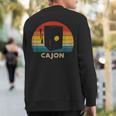 Peruvian Cajon Retro Sweatshirt Back Print