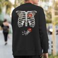 Pregnancy Skeleton Rib Firefighter Bump Sweatshirt Back Print