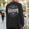 Promoted To Grandpa 2024 Grandparents Baby Announcement Men Sweatshirt Back Print