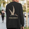 Pteranodon Flying Dinosaur Sweatshirt Back Print