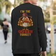 Queen Turkey Matching Family Group Thanksgiving Sweatshirt Back Print