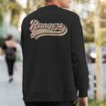 Rangers Name Vintage Retro Baseball Lovers Baseball Fans Sweatshirt Back Print