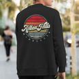 Retro Arden Hills Home State Cool 70S Style Sunset Sweatshirt Back Print