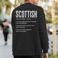 Scottish Definition Scottish & Scotland Heritage Sweatshirt Back Print