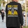 Scout Outdoor Camping Scouting Sweatshirt Back Print Scout Outdoor Camping Scouting Sweatshirt Back Print