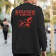 Strangle Things Brazilian Jiu Jitsu Martial Arts Sweatshirt Back Print