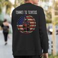 Tunnel To Towers America Flag Inserts Sweatshirt Back Print