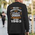 Never Underestimate A Black Queen September 1963 Sweatshirt Back Print