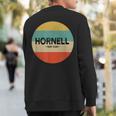Vintage Retro Hornell Ny New York Souvenir Men Sweatshirt Back Print