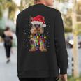 Yorkie Christmas Yorkie Dog Xmas Sweatshirt Back Print