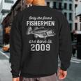 14 Year Old Fisherman Fishing 2009 14Th Birthday Sweatshirt Back Print