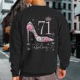 71 & Fabulous 71 Years Old And Fabulous 71St Birthday Sweatshirt Back Print
