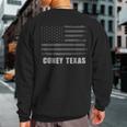 American Flag Cuney Texas Usa Patriotic Souvenir Sweatshirt Back Print