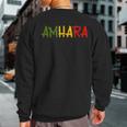 Amhara Ethiopia Ethiopian Eritrean Habesha Africa Sweatshirt Back Print
