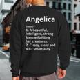 Angelica Definition Personalized Name Christmas Sweatshirt Back Print