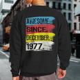 Awesome Since December 1977 Capricorn Sagittarius Birthday Sweatshirt Back Print