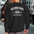 Baldwin Park California Ca Vintage State Athletic Style Sweatshirt Back Print