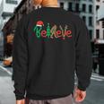 Believe Bigfoot Sasquatch Santa Reindeer Christmas Tree Sweatshirt Back Print