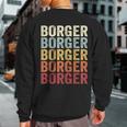 Borger Texas Borger Tx Retro Vintage Text Sweatshirt Back Print