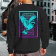 Chipping Sparrow Bird Vintage Retro Chipping Sparrow Sweatshirt Back Print