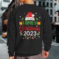 Christmas 2023 Family Matching Outfits Team Santa Elf Squad Sweatshirt Back Print