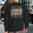 Content Strategist Leopard Print Sweatshirt Back Print