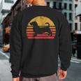 Cool & Retro Bassett Hound Vintage Dog Breed s Sweatshirt Back Print