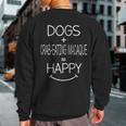 Dog Owner Crab-Eating Macaque Monkey Lover Sweatshirt Back Print