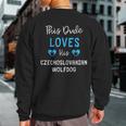 This Dude Loves His Czechoslovakian Wolfdog Sweatshirt Back Print
