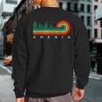 Evergreen Vintage Stripes Amenia New York Sweatshirt Back Print