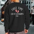 First Time Great Grandma 2024 Sweatshirt Back Print