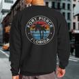 Fort Pierce Florida Fl Vintage Graphic Retro 70S Sweatshirt Back Print