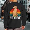 Dog Lover Golden Retriever Dog Golden Retriever Sweatshirt Back Print
