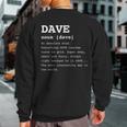 Name Definition Dave For David Sweatshirt Back Print