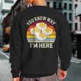 Thanksgiving Deviled Eggs You Know Why I'm Here Sweatshirt Back Print