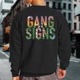 Gang Signs Sweatshirt Back Print Gang Signs Sweatshirt Back Print