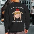 Happy Friendsgiving Thanksgiving Turkey Friends Sweatshirt Back Print