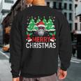 Holiday Xmas Animal Langur Lover Family Merry Christmas Sweatshirt Back Print