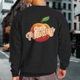 Just Peachy Summer Positive Motivational Inspirational Quote Sweatshirt Back Print