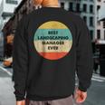 Landscaping Manager Sweatshirt Back Print