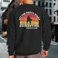 Let The Party Start The Concertina Player Is Here Concertina Sweatshirt Back Print