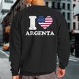 I Love Argenta I Heart Argenta Sweatshirt Back Print